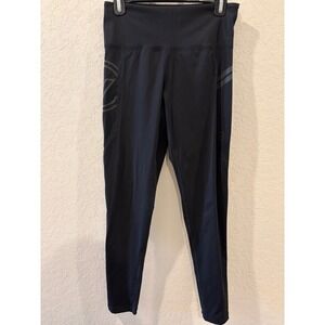 Virus Performance Black Compression Leggings High Waist Training Pants Womens